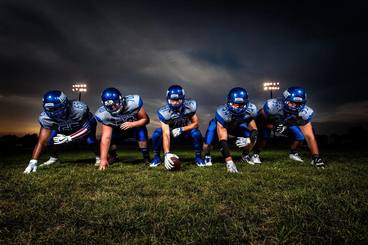 An American football game