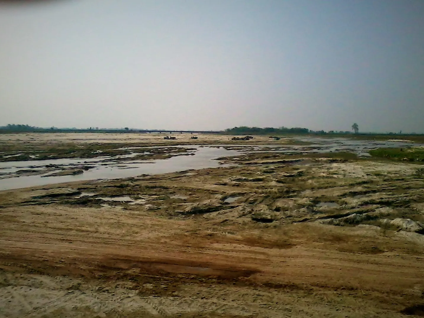 The Gandak river at Valmiki Nagar in Bihar, India.