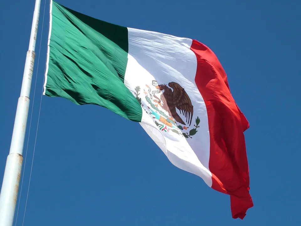 The flag of Mexico